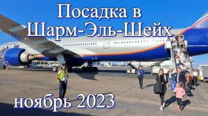 Посадка в Шарм-эль-Шейх 2023/11