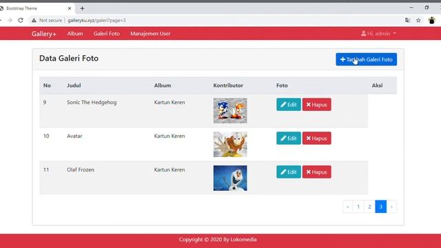 ADMIN GALLERY SYSTEM MENGGUNAKAN LARAVEL смотреть онлайн