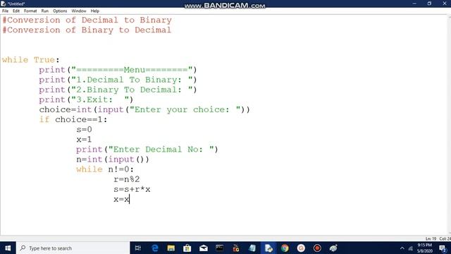 Binary to Decimal and Viceversa | Python Programming смотреть онлайн