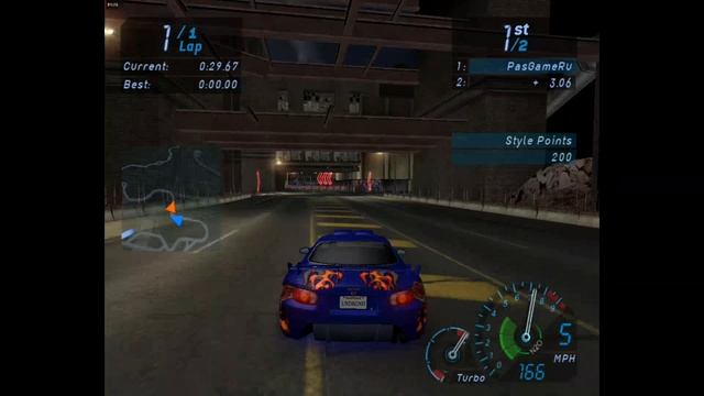 NFS Underground - Гонка 112 - Sprint - To 1st Ave Truck Stop (без комментариев) смотреть онлайн