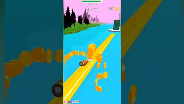 Spiral Roll Game All Levels 3-5 Gameplay Part 1 (iOS, Android) смотреть онлайн