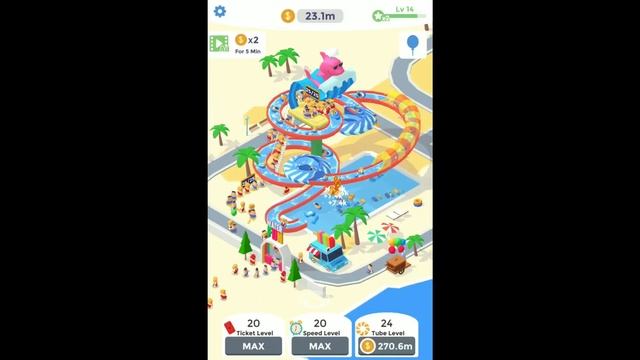 Idle Aqua Park - Level 9999 - Gameplay (Android) смотреть онлайн