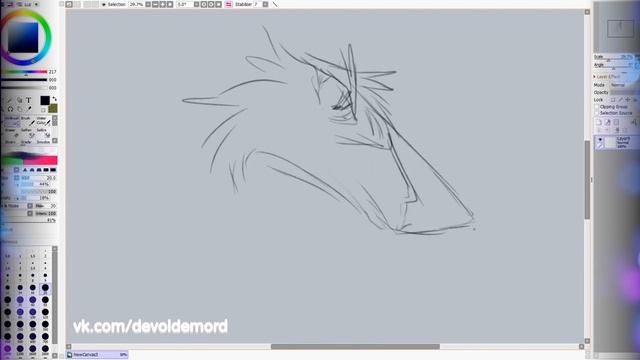 Sergal - SpeedDraw - Sketch смотреть онлайн