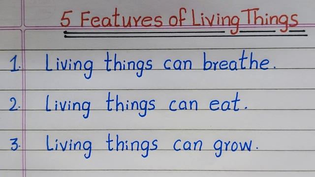 Features of Living Things | in English | Features of Living Beings | Characteristics of Living thin смотреть онлайн