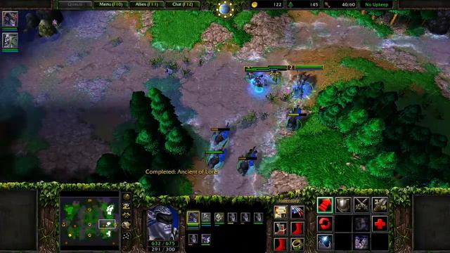 Level 5 Demon Hunter, Level 4 Keeper of the Grove - 1v1 - WC3 смотреть онлайн