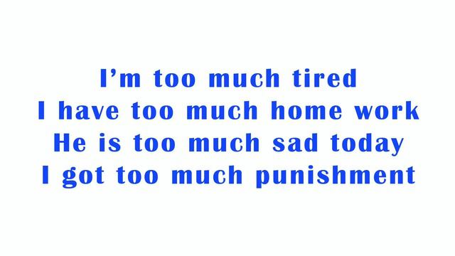 Too much vs Too many | how to use many and a lot of in sinhala смотреть онлайн