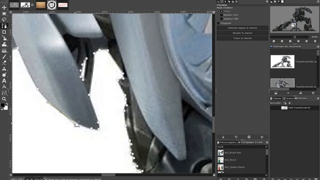 GIMP 2.10.20r1: Dessin Transformer. смотреть онлайн