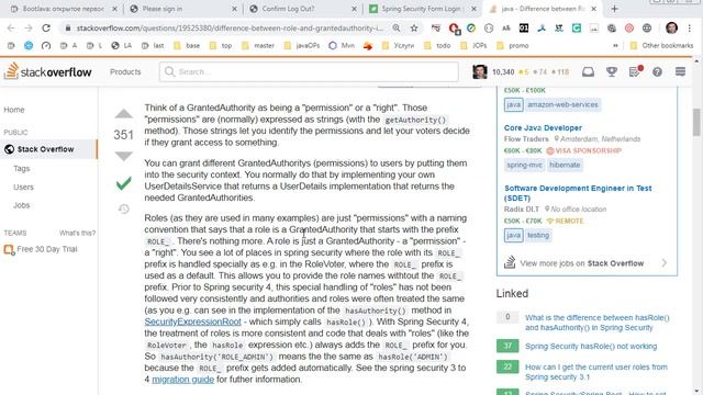 4.4 Spring Security: Role and GrantedAuthority смотреть онлайн