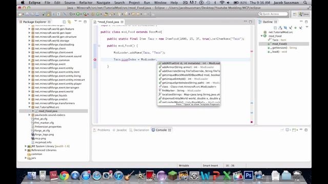 How To Make A Minecraft Mod 1.4.7 (Mac/PC) -Food смотреть онлайн