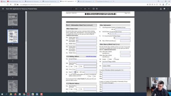 I-821 Application for Temporary Protected Status (TPS Application Form Step by Step)