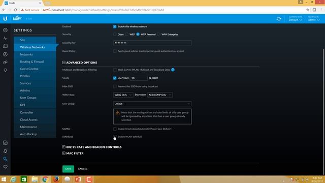 Ubiquiti - Create SSID WPA Personal смотреть онлайн