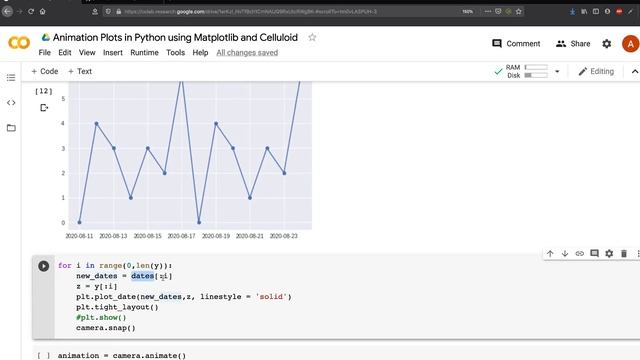 Matplotlib Animation Charts in Python using Celluloid смотреть онлайн