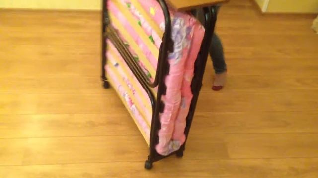 Раскладная кровать "Альфа 80" в сложенном виде. Обзор раскладных кроватей и раскладушек. смотреть онлайн