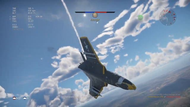 War Thunder - F9F-8 - "The Pain" смотреть онлайн