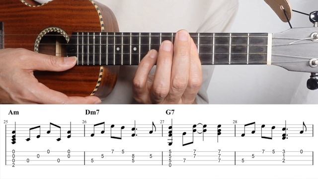 Samba Pa Ti (Santana) - Beginner [Ukulele Fingerstyle] Play-Along with TABs *PDF available смотреть онлайн