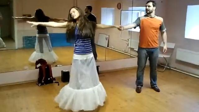Очаровательный танец Натальи и Сергея. Репетиция смотреть онлайн