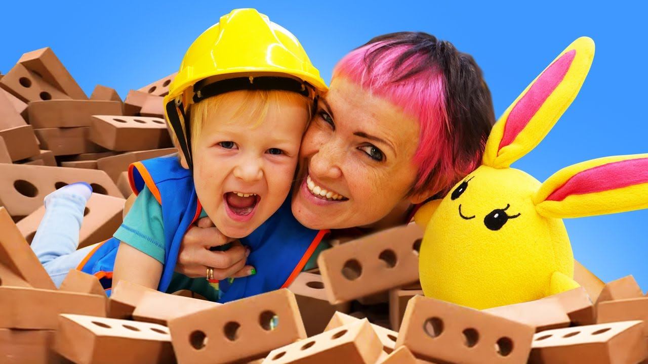 Мама для Лаки - Маша Капуки и Карл в парке Digit. Игры в стройку для детей смотреть онлайн