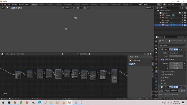 geometry nodes - random orbit from single point смотреть онлайн