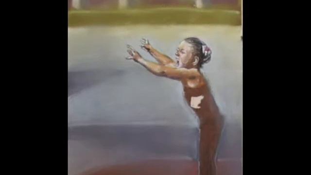 рисуем пастелью на наждачной бумаге. Фонтан Ирпеня смотреть онлайн