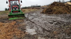 Мини трактор Донг Фенг 244-G2 КРАШ ТЕСТ франтального погрузчика.