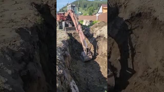 Республика Алтай, Элекмонар. Баа отдыха. Роем котлован под газгольдер. смотреть онлайн