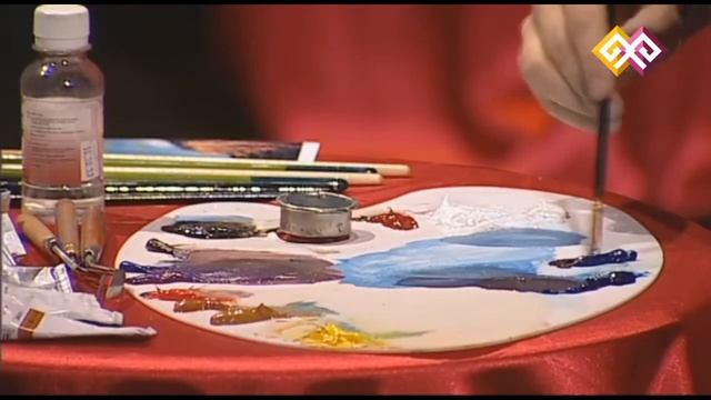 "Картина маслом" (0046) "Пейзаж у реки" смотреть онлайн