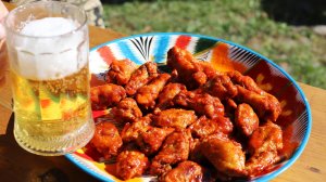 Любимый рецепт куриных крыльев в казане.