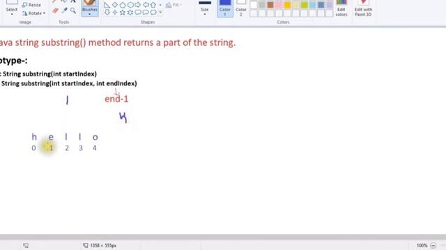 Java substring смотреть онлайн