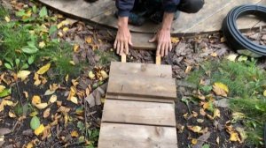 Деревянные дорожки в саду