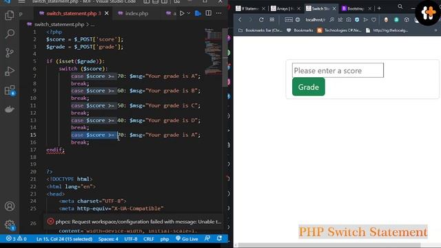 PHP Selection and Control Statements смотреть онлайн