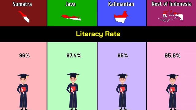 Sumatra vs Java vs Kalimantan vs Rest of Indonesia | indonesian Islands Comparison | Data Duck смотреть онлайн