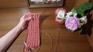 Простая женская повязка-чалма на голову спицами