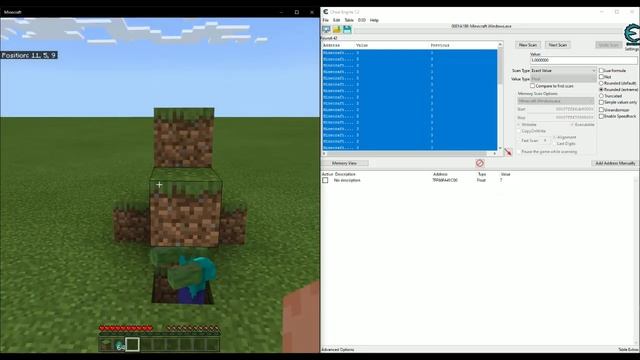 Minecraft Windows 10/Bedrock Edition Finding Reach With Cheat Engine(Minecraft 1.16.210) смотреть онлайн