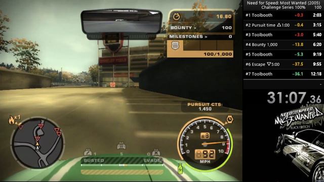 NFS MW (2005) Challenge series #4 NO NOS WR Attempt смотреть онлайн