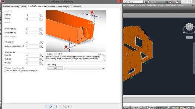 hsbCAD Log. Проектирование деревянных домов из профилированного бруса. Часть 6. смотреть онлайн
