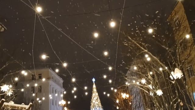 Новогоднее настроение. Мурманская область, г. Кировск. Заполярье. Прогулка по городу. Хибины