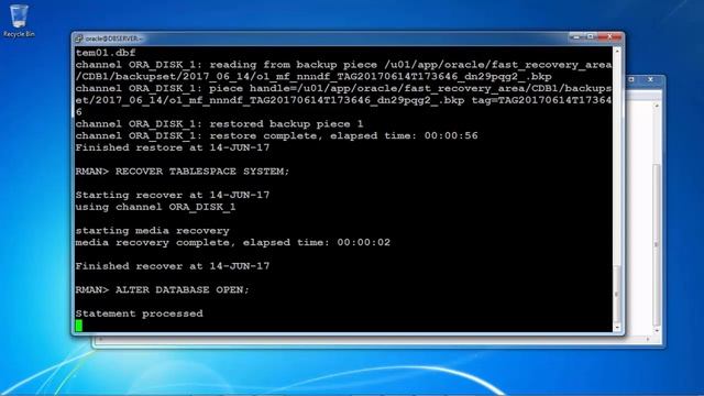 System Data File Recovery in Oracle Database 12c смотреть онлайн