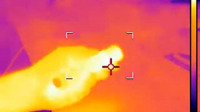 FLIR Video of a SureFire 6P with a Malkoff M60 LED in hand смотреть онлайн
