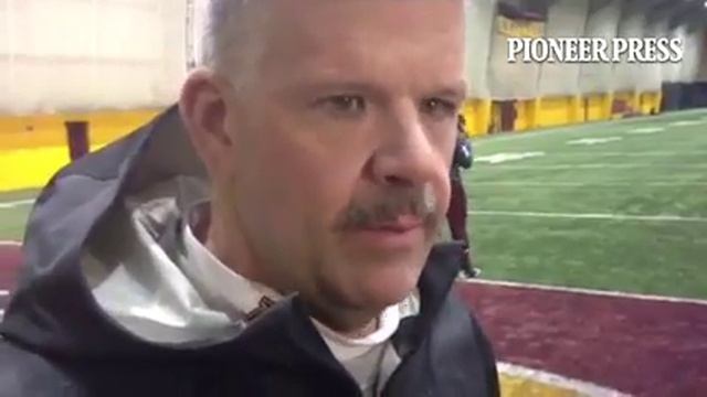Offensive coordinator Matt Limegrover talks about the WRs in position to help the #Gophers if Derr смотреть онлайн