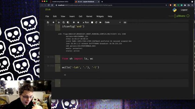 Running Shell Commands as Functions - sh python library - Advent of Code 2021 смотреть онлайн