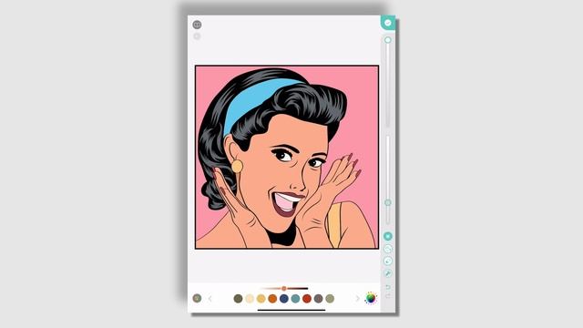 Pigment How To: Halftone Brush | Digital Coloring Tutorials | Coloring w/ Apple Pencil on iPad смотреть онлайн