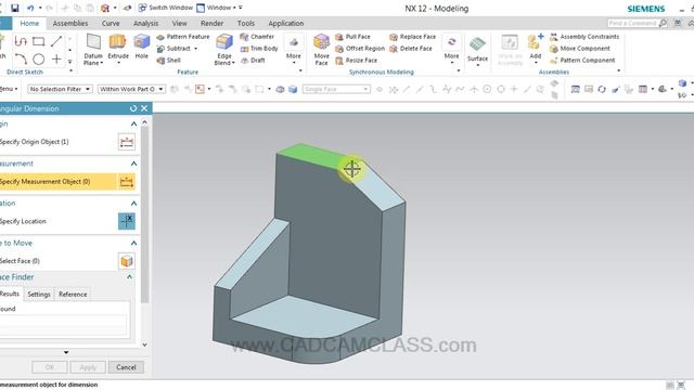 NX - ANGULAR DIMENSION COMMAND IN NX смотреть онлайн