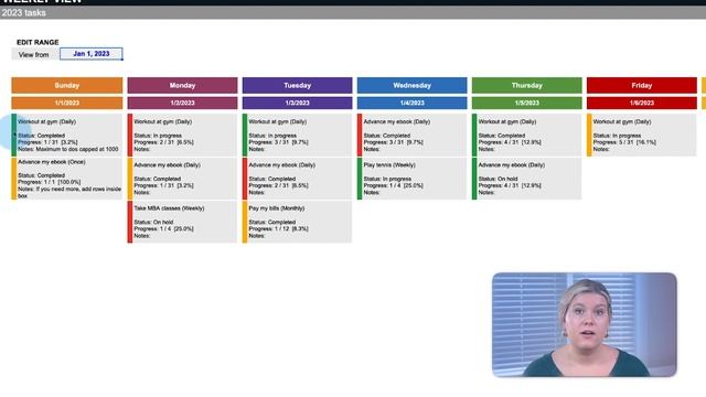 How to be more productive? "2023 calendar" printable as a pdf with to do list, weekly + monthly vie смотреть онлайн