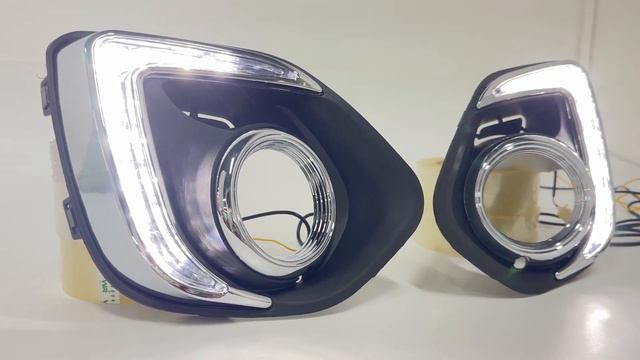 LED DRL Daytime Running Fog Lights For Mitsubishi ASX Outlander Sport 2013-2015 смотреть онлайн