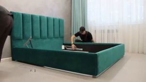 Сборка кровати Grand с бельевым ящиком и механизмом подъема ортопедичного основания