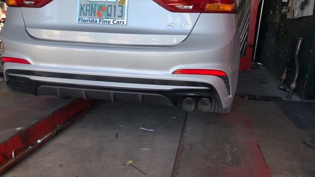 Hyundai Elantra exhaust system straight pipe. ***Loud*** смотреть онлайн