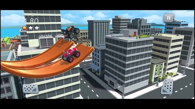 Stunt Racing Car - Sky Driving Mobile Game Walkthrough Gameplay - Part 1 (Android/ iOS) смотреть онлайн