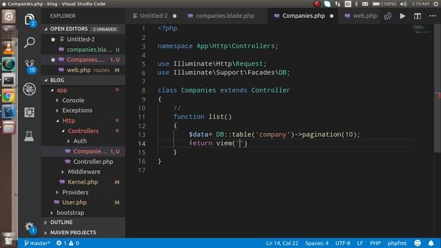 Laravel tutorial #17 Pagination with example смотреть онлайн