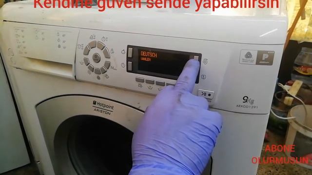 HOTPOİNT ARİSTON ARXYD1291 ÇAMAŞIR MAKİNESİ DİL SEÇENEĞİ YABANCI DİL смотреть онлайн