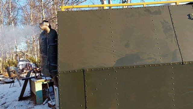 Первый выезд гусеничного вездехода с траками МТЗ. смотреть онлайн